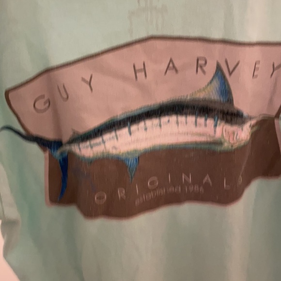 Guy Harvey shirt aqua Small short sleeve - Picture 6 of 16